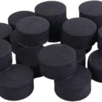 24 Pack Self-Adhesive Flower Pot Feet, Round Plant Pot Risers for Drainage, Slip Protection and Patio Protection, Black, 1.5 cm