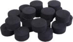 24 Pack Self-Adhesive Flower Pot Feet, Round Plant Pot Risers for Drainage, Slip Protection and Patio Protection, Black, 1.5 cm