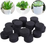 24 Pack Self-Adhesive Flower Pot Feet, Round Plant Pot Risers for Drainage, Slip Protection and Patio Protection, Black, 1.5 cm - Image 2