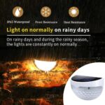 8 Pack Solar LED Fence Lights with Automatic Dusk to Dawn Sensor and Waterproof Design for Gardens, Paths and Outdoor Decor, Warm White - Image 2