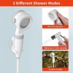 Rechargeable Portable Camping Shower Pump with 2 m Hose, 4000 mAh Battery and 2 Water Flow Modes for Travel, Pets and Car Washing - Image 2