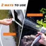 Rechargeable Portable Camping Shower Pump with 2 m Hose, 4000 mAh Battery and 2 Water Flow Modes for Travel, Pets and Car Washing - Image 5