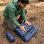 Ultralight Inflatable Camping Sleeping Pad with Built-In Pillow, Waterproof TPU Coating and Compact Pack Size, Blue, 190 x 60 x 5 cm - Image 5