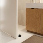 2 Pack Stainless Steel Door Stops with Rubber Buffers, Self-Adhesive or Screw Mount Wall Protectors, Matte Black, 4.8 x 2.5 cm - Image 4