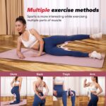 Pink Thigh Trainer for Women, Multi-Function Pelvic Floor Exercise Equipment with Digital Display, Timer, Counter & Calorie Tracking, Inner Thigh Exerciser for Hip, Leg and Butt Toning - Image 2