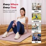 Pink Thigh Trainer for Women, Multi-Function Pelvic Floor Exercise Equipment with Digital Display, Timer, Counter & Calorie Tracking, Inner Thigh Exerciser for Hip, Leg and Butt Toning - Image 6