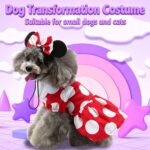 S Size Ultra Polka Pet Costume, Fancy Dress for Halloween & Christmas, Lightweight for 2-3 kg Dogs and Cats - Image 3