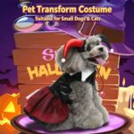 S Size Ultra Polka Pet Costume, Fancy Dress for Halloween & Christmas, Lightweight for 2-3 kg Dogs and Cats - Image 6