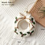 Wreath Shape Hanging Pendant, Versatile Decor for Christmas & Halloween, Indoor Scene Arrangement Supplies