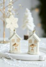 Snowflake Hanging Ornament, Holiday Decor Pendant Suitable for Christmas and Halloween Themed Layout - Image 3