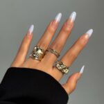 Irregular Crumple Metal Stacking Ring 3 Pieces Set, Gold Lava Texture Open Band Rings, Women Trendy Finger Jewelry for Christmas Halloween Party Favors, Code 4541 - Image 3