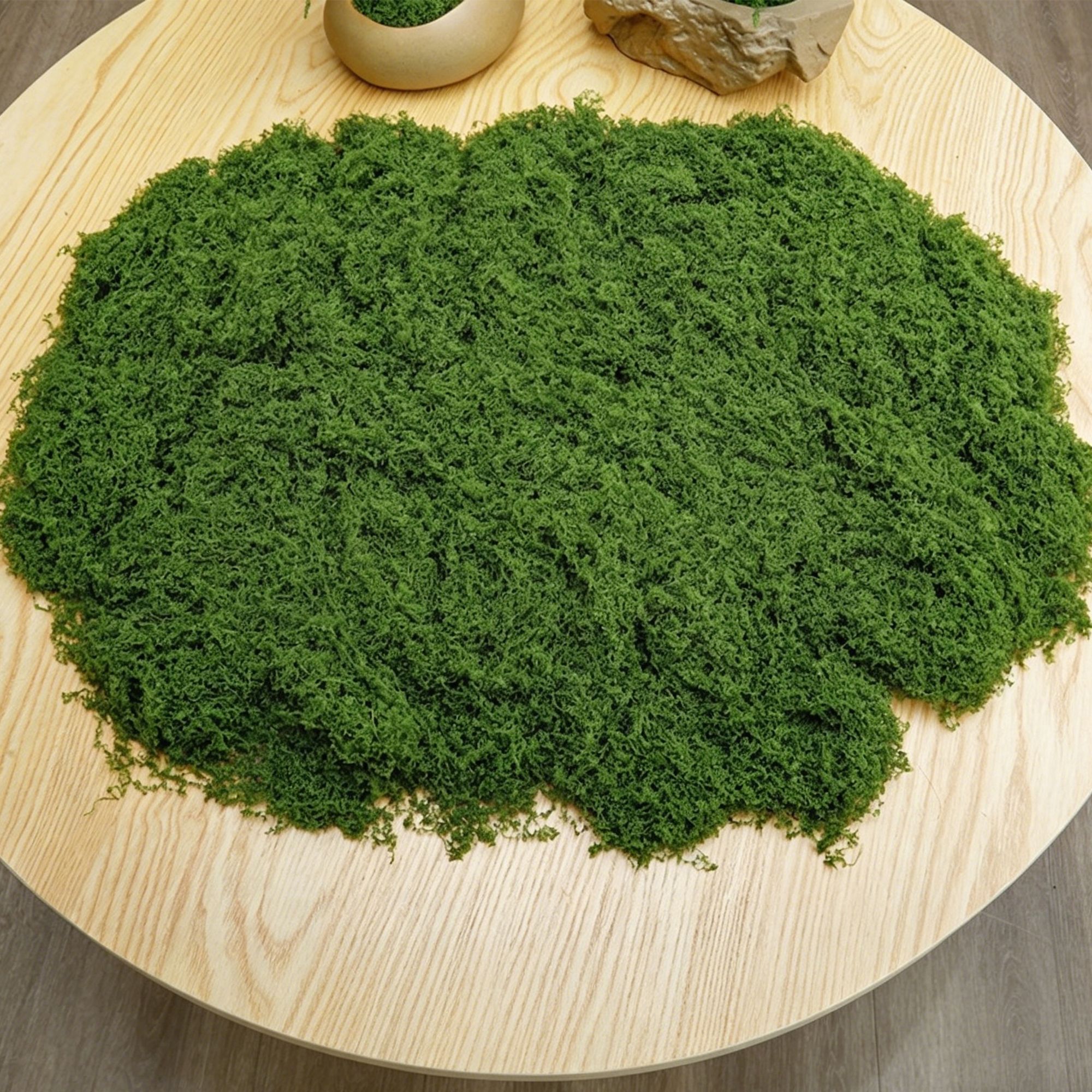V1221-XM-LB4916-ZS130-00 diy artificial moss lawn-Dark Green Filamentous Moss 100g - Image 1