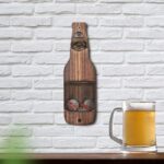 Wall Hanging Bottle Opener With Built‑in Cap Collector, Creative Bar Kitchen Decoration Beer Opener, Charcoal Finish, 2 Pieces, Christmas Halloween Household Bar Present - Image 3