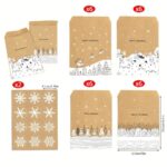 Christmas Mini Paper Bags S894, 24 Pieces