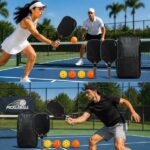 Grey‑Black T700 Carbon Fiber Pickleball Paddle Set, 16mm Textured Matte Surface, Complete Kit with Oxford Carry Bag & Pickleball Balls - Image 2