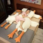 Giant White Goose Plush Pillow, Large Soft Duck Stuffed Animal Toy, 130cm - Image 2