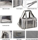 Soft‑Sided Pet Carrier Bag, Airline Approved Dog Carrier, L Size Collapsible Pet Travel Basket for Small Dogs, Cats, Puppies and Rabbits - Image 3