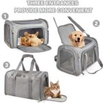 Soft‑Sided Pet Carrier Bag, Airline Approved Dog Carrier, L Size Collapsible Pet Travel Basket for Small Dogs, Cats, Puppies and Rabbits - Image 6