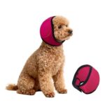Dog Ear Cover Noise Protection Adjustable Grooming Hood Comfortable Pet Accessory - Pink M - Image 8