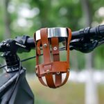 Adjustable Double-Layer PU Leather Bike Cup Holder, Universal Water Bottle Rack for Bicycles, E-bikes—Brown - Image 4