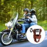 Adjustable Double-Layer PU Leather Bike Cup Holder, Universal Water Bottle Rack for Bicycles, E-bikes—Brown - Image 6
