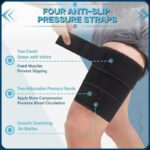 Adjustable Hamstring Support Wrap for Running and Fitness, Single Pack Fits Left & Right Leg, 1-Pack - Image 2