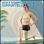 Adjustable Hamstring Support Wrap for Running and Fitness, Single Pack Fits Left & Right Leg, 1-Pack - Image 4
