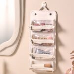 4-in-1 Travel Makeup Bag, Waterproof Foldable Large Capacity Cosmetic Organizer, Hanging Wash Bag—Gray - Image 3