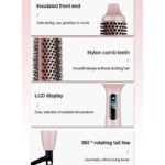 Negative Ion Fluffy Styling Brush, 2-in-1 Straight & Curly Constant Temperature Hot Brush, Anti-Scald Hair Curler for Bangs - Image 7