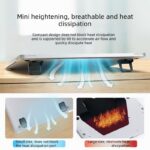 2‑Pack Two‑Level Adjustable Foldable Laptop Stand Invisible Portable Notebook Cooling Feet Nano Sticker for Office Travel-Silver - Image 3