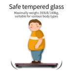 USB Rechargeable Smart Body Fat Scale Digital Bathroom Weight Scale Body Composition Analyzer with Smartphone App Sync-Black - Image 3
