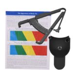 Body Fat Caliper Skinfold Measure Kit Y‑Shape Body Fat Measuring Tool with Instruction Chart for Fitness Body Monitoring-Black
