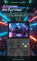 DC35V Retro Handheld Game Console, 3.5‑Inch IPS Screen Open Source Linux System，glacial blue - Image 9