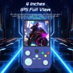 DC40V Retro Handheld Game Console, 4 Inch IPS Display, 64GB 20000+ Preloaded Retro Games，gray - Image 3