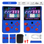DC45V Retro Handheld Game Console, 4.5‑Inch HD IPS Full View Screen，blue