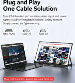 15.6" FHD 1080P Portable Monitor 240Hz 100% sRGB Wired USB-C HDMI External Travel Screen for Laptop Phone Game Consoles,black - Image 8