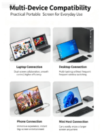 15.6" FHD 1080P Portable Monitor 240Hz 100% sRGB Wired USB-C HDMI External Travel Screen for Laptop Phone Game Consoles,black - Image 9
