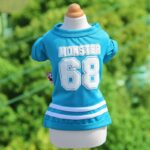 Pet T Shirt Cotton Little Monster Blue XXS - Image 3