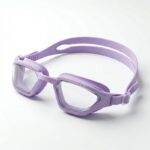 Adult swimming goggles with nano anti fog and waterproof high-definition goggles,Light purple