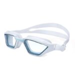 Adult swimming goggles with nano anti fog and waterproof high-definition goggles,white