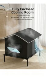 Winter removable and washable cold resistant outdoor pet nest,With ice box,With ice box - Image 8