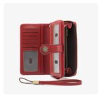 Blue Women's Long Zipper Wallet with Wristlet – Multi-Card Slots, Phone Compartment & Coin Pocket (200g) - Image 6