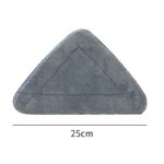 Adjustable Triangle Cleaning Mop 124-164cm Extendable Long Handle Window Squeegee Wall Washer Rotatable Head for Ceilings High Corners Wet Dry Use with 2 Microfibre Pads - Image 7