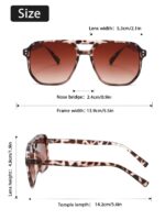 4 Pairs Y2K Style Aviator Sunglasses Set for Men and Women - UV400 Protection, PC Frame Fashion Driving Glasses Lightweight Retro Eyewear Style 1 - Image 2