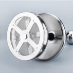 400ML 201 Stainless Steel Manual Milk Frother, Double Mesh Strainer Hand Pump Frothing Pitcher - Image 4