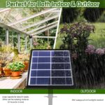 Solar Powered Automatic Irrigation System with Digital Control Panel & Timer - Weatherproof Durable Drip and Sprinkler Watering Tool Kit for Indoor and Outdoor Use - Image 7