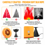Style-4 LED Halloween Pumpkin Lantern and Simulated Silk Flame Blowing Light with Adjustable Stand and Hanging Chain, Rechargeable Atmosphere Lamp for Party Bar Camping and Home Use - Image 3