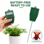 2PCS Soil Moisture Meter - Single Probe Plant Water Tester, Battery-Free Garden Soil Sensor, Plug and Play - Image 3