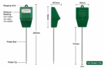 2PCS Soil Moisture Meter - Single Probe Plant Water Tester, Battery-Free Garden Soil Sensor, Plug and Play - Image 4
