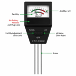 2-in-1 Soil pH and Fertility Tester (2 Pack) - Dual Mode Plant Garden Soil Sensor Meter, Battery-Free Plug and Play - Image 4
